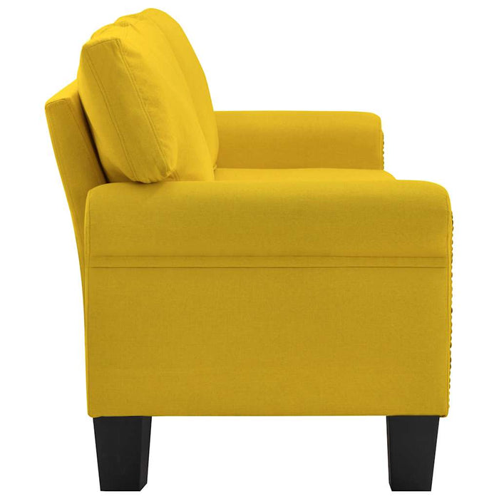 Canapea cu 3 locuri, galben, material textil WALTI