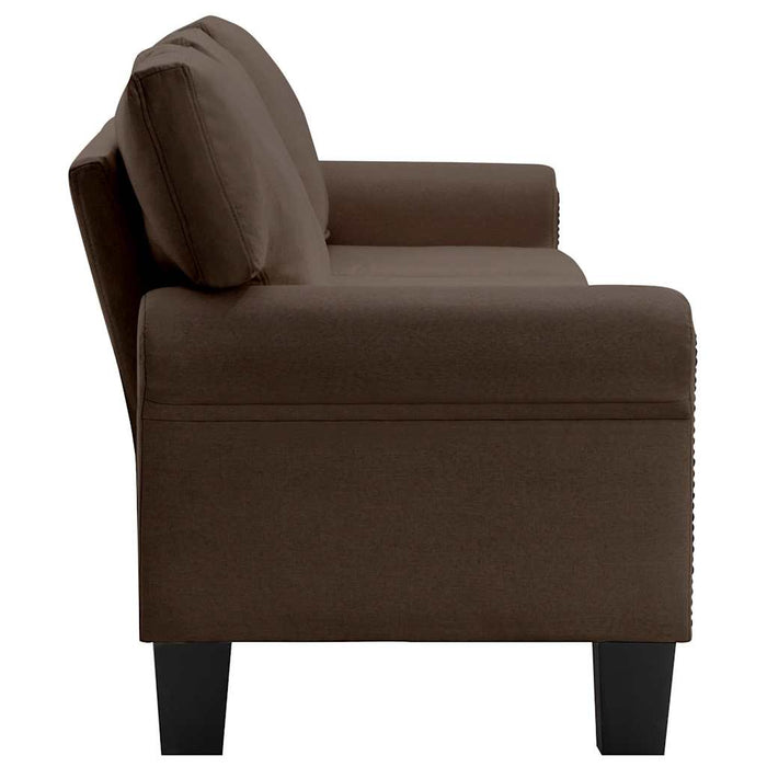 Canapea cu 4 locuri, maro, material textil WALTI