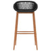 Scaune de bar, 2 buc, negru - WALTI WALTI
