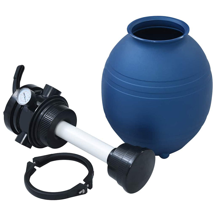 Filtru cu nisip pentru piscină supapă 4 poziții albastru 300 mm - WALTI WALTI