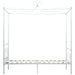 Cadru de pat cu baldachin, alb, 100 x 200 cm, metal - WALTI WALTI
