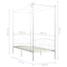Cadru de pat cu baldachin, alb, 100 x 200 cm, metal - WALTI WALTI