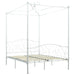 Cadru de pat cu baldachin, alb, 120 x 200 cm, metal - WALTI WALTI