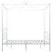 Cadru de pat cu baldachin, alb, 120 x 200 cm, metal - WALTI WALTI