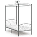 Cadru de pat cu baldachin, gri, 100 x 200 cm, metal - WALTI WALTI