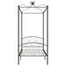 Cadru de pat cu baldachin, gri, 100 x 200 cm, metal - WALTI WALTI