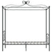 Cadru de pat cu baldachin, gri, 100 x 200 cm, metal - WALTI WALTI