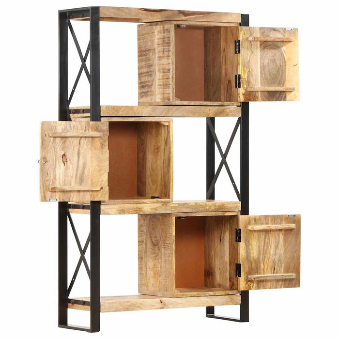 Bibliotecă, 90 x 30 x 150 cm, lemn masiv de mango WALTI