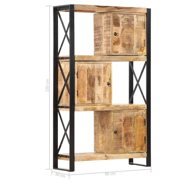 Bibliotecă, 90 x 30 x 150 cm, lemn masiv de mango WALTI
