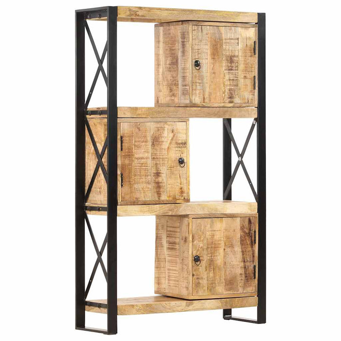 Bibliotecă, 90 x 30 x 150 cm, lemn masiv de mango WALTI