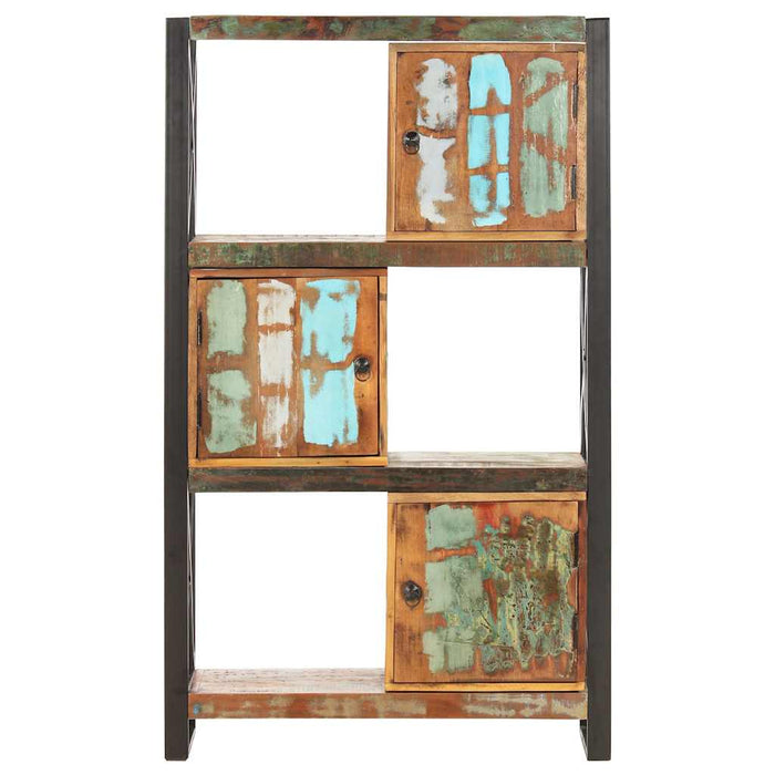 Bibliotecă, 90 x 30 x 150 cm, lemn masiv reciclat WALTI