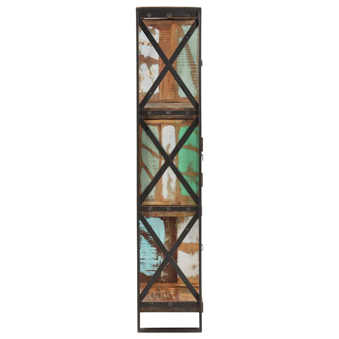 Bibliotecă, 90 x 30 x 150 cm, lemn masiv reciclat WALTI