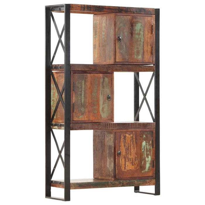 Bibliotecă, 90 x 30 x 150 cm, lemn masiv reciclat WALTI