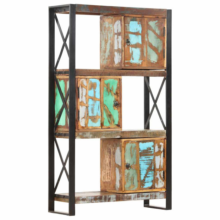 Bibliotecă, 90 x 30 x 150 cm, lemn masiv reciclat WALTI