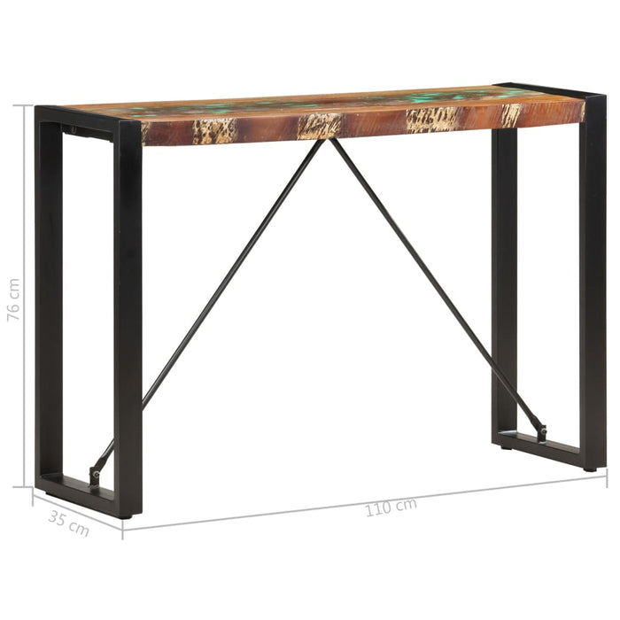 Masă consolă, 110 x 35 x 76 cm, lemn masiv reciclat - WALTI WALTI