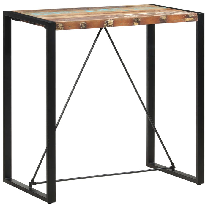 Masă de bar, 110 x 60 x 110 cm, lemn masiv reciclat WALTI