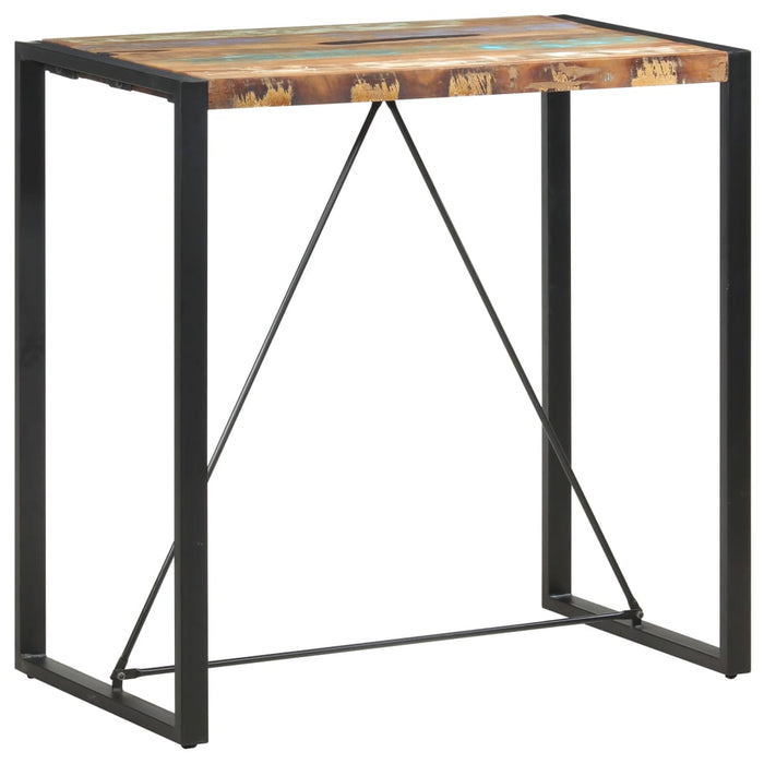 Masă de bar, 110 x 60 x 110 cm, lemn masiv reciclat WALTI