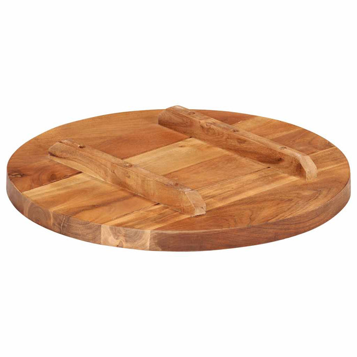 Blat de masă rotund, 40 cm, 25-27 mm, lemn masiv acacia - WALTI WALTI