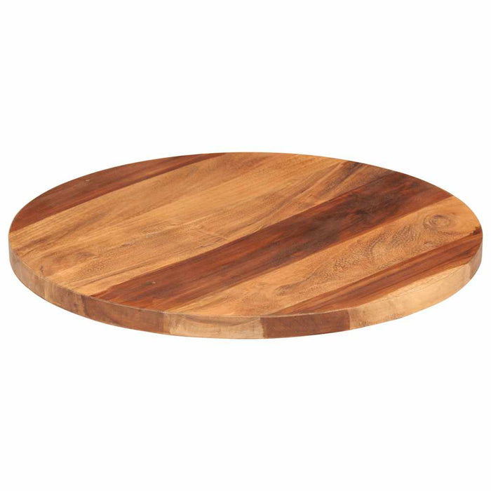 Blat de masă rotund, 50 cm, 25-27 mm, lemn masiv acacia - WALTI WALTI