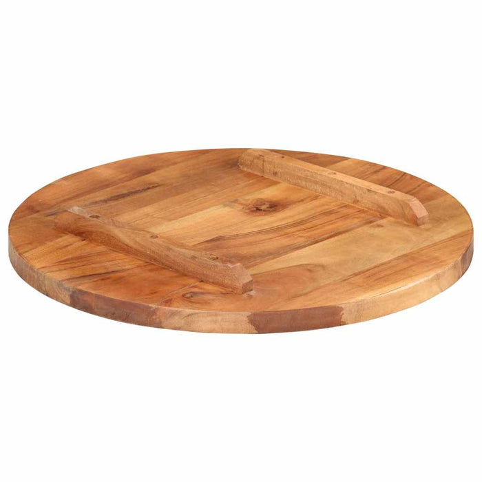 Blat de masă rotund, 50 cm, 25-27 mm, lemn masiv acacia - WALTI WALTI