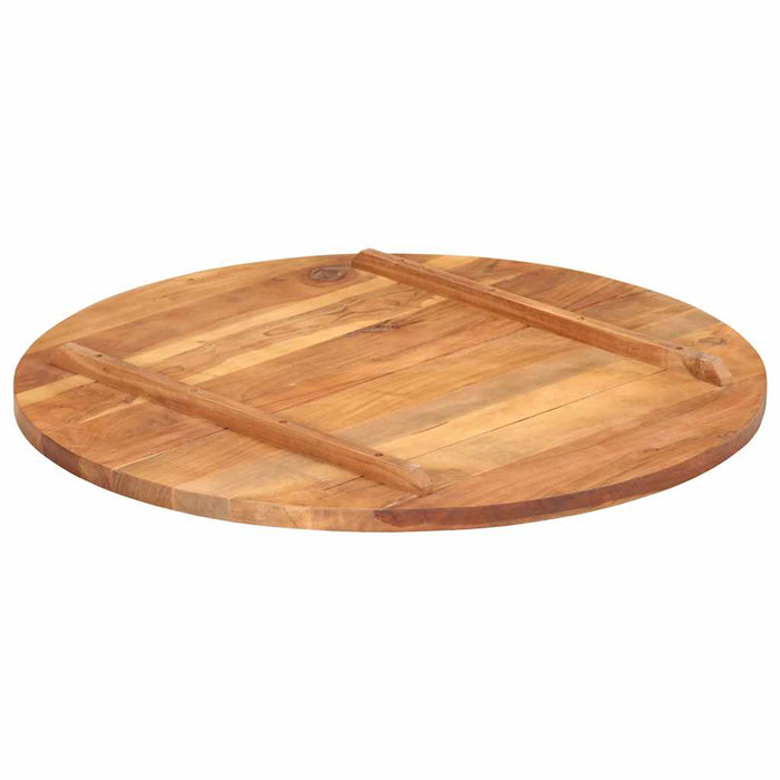 Blat de masă rotund, 80 cm, 25-27 mm, lemn masiv acacia WALTI