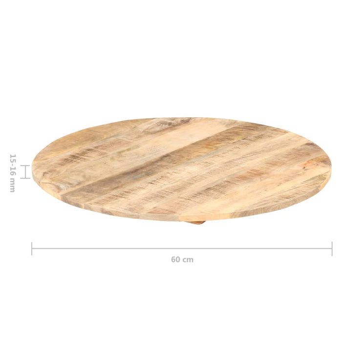 Blat de masă, 60 cm, lemn masiv de mango, rotund, 15-16 mm - WALTI WALTI