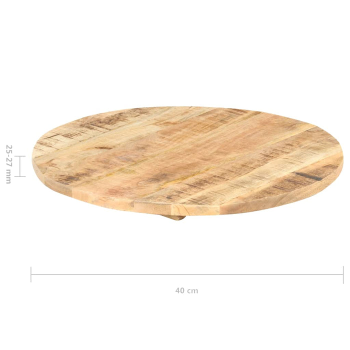 Blat de masă, 40 cm, lemn masiv de mango, rotund, 25-27 mm - WALTI WALTI
