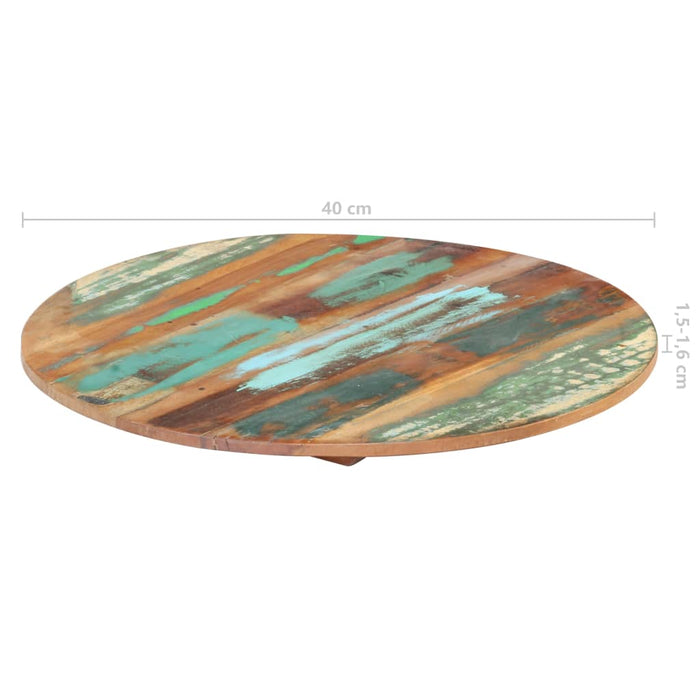 Blat de masă rotund, 40 cm, lemn masiv reciclat, 15-16 mm - WALTI WALTI
