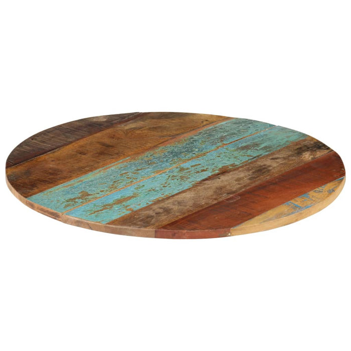 Blat de masă rotund, 60 cm, lemn masiv reciclat, 15-16 mm - WALTI WALTI