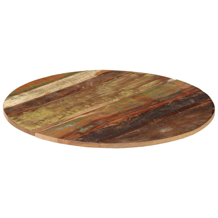 Blat de masă rotund, 70 cm, lemn masiv reciclat, 15-16 mm - WALTI WALTI