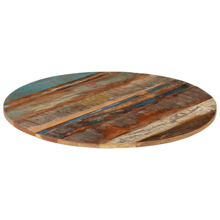 Blat de masă rotund, 80 cm, lemn masiv reciclat, 15-16 mm - WALTI WALTI