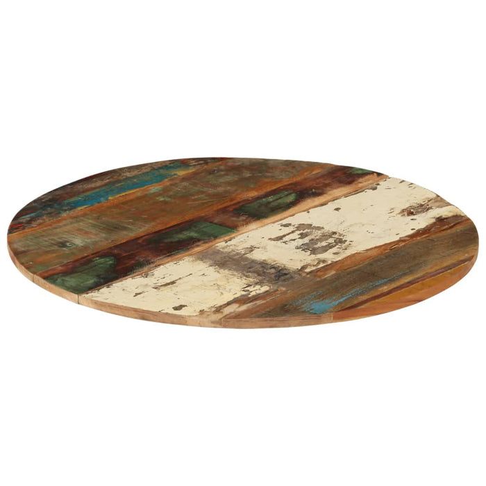 Blat de masă rotund, 80 cm, lemn masiv reciclat, 15-16 mm - WALTI WALTI