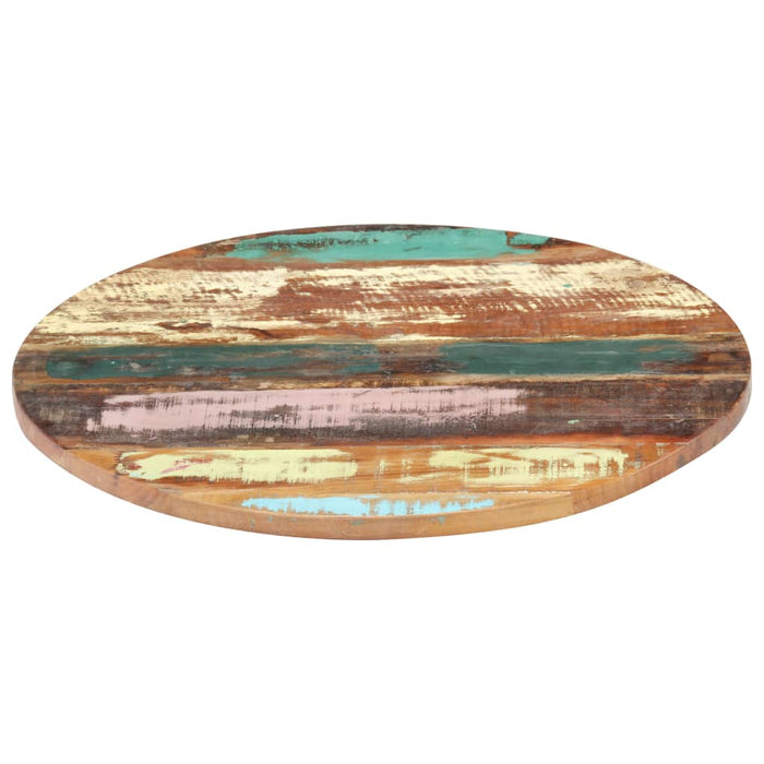 Blat de masă rotund, 50 cm, lemn masiv reciclat, 25-27 mm - WALTI WALTI