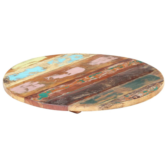 Blat de masă rotund, 50 cm, lemn masiv reciclat, 25-27 mm - WALTI WALTI