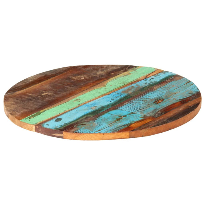 Blat de masă rotund, 60 cm, lemn masiv reciclat, 25-27 mm - WALTI WALTI
