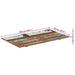 Blat masă dreptunghiular 60x100 cm lemn masiv reciclat 15-16 mm - WALTI WALTI