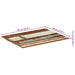 Blat masă dreptunghiular 70x90 cm lemn masiv reciclat 15-16 mm - WALTI WALTI