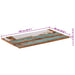 Blat masă dreptunghiular 60x100 cm lemn masiv reciclat 25-27 mm - WALTI WALTI