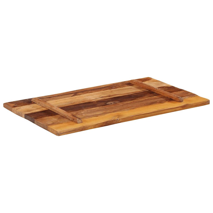 Blat masă dreptunghiular 60x100 cm lemn masiv reciclat 25-27 mm - WALTI WALTI