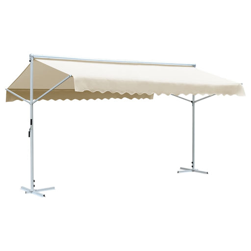 Copertină cu structură independentă, crem, 600 x 300 cm - WALTI WALTI