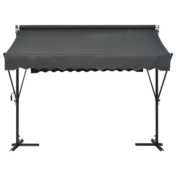 Copertină cu structură independentă, antracit, 300 x 300 cm - WALTI WALTI