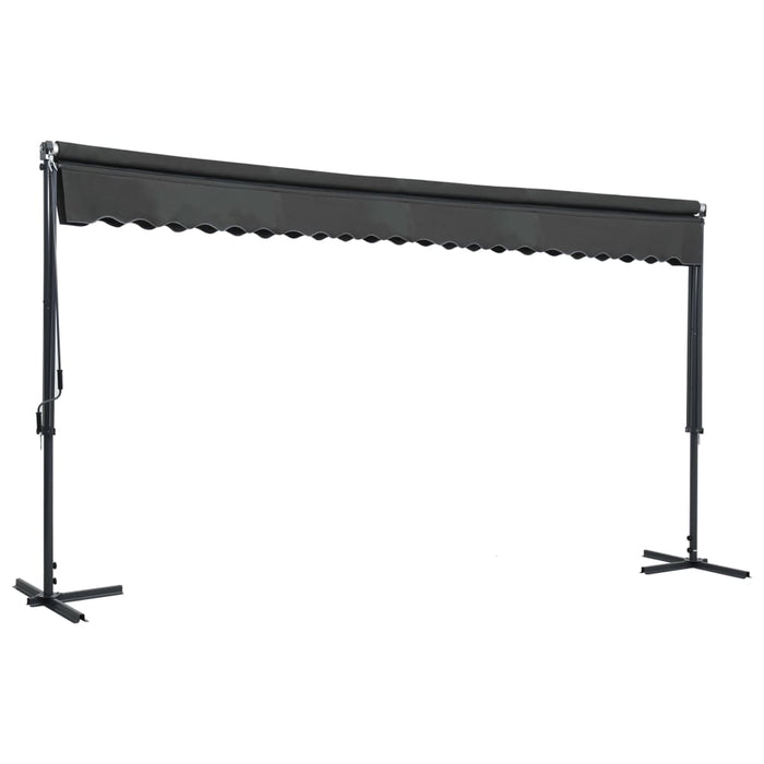 Copertină cu structură independentă, antracit, 500 x 300 cm - WALTI WALTI