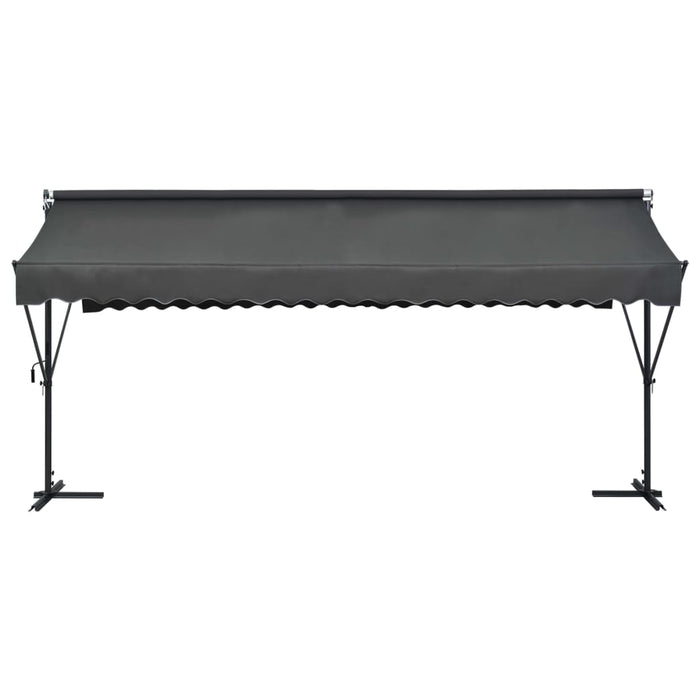 Copertină cu structură independentă, antracit, 500 x 300 cm - WALTI WALTI