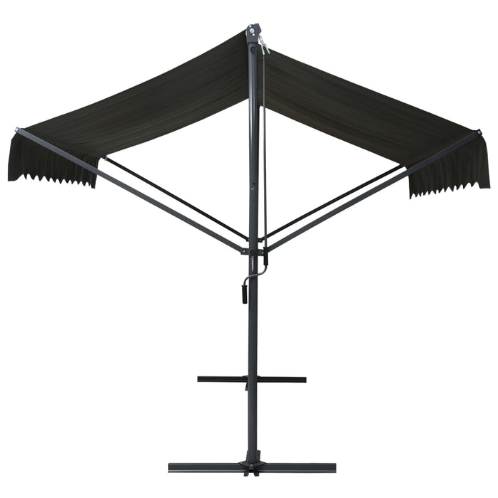Copertină cu structură independentă, antracit, 500 x 300 cm - WALTI WALTI