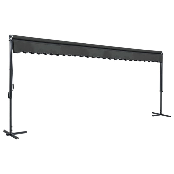 Copertină cu structură independentă, antracit, 600 x 300 cm - WALTI WALTI