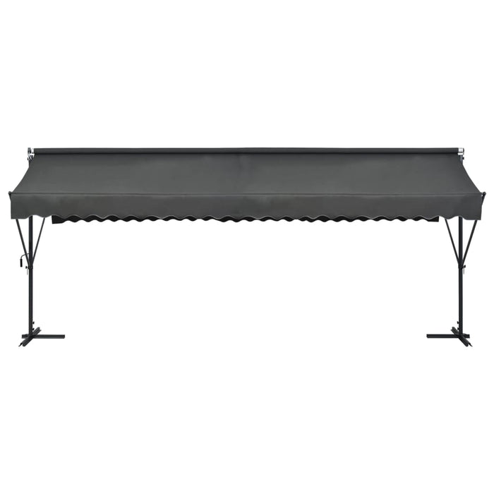 Copertină cu structură independentă, antracit, 600 x 300 cm - WALTI WALTI