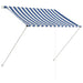 Copertină retractabilă, albastru și alb, 100 x 150 cm - WALTI WALTI