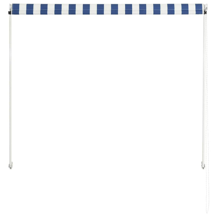 Copertină retractabilă, albastru și alb, 100 x 150 cm - WALTI WALTI