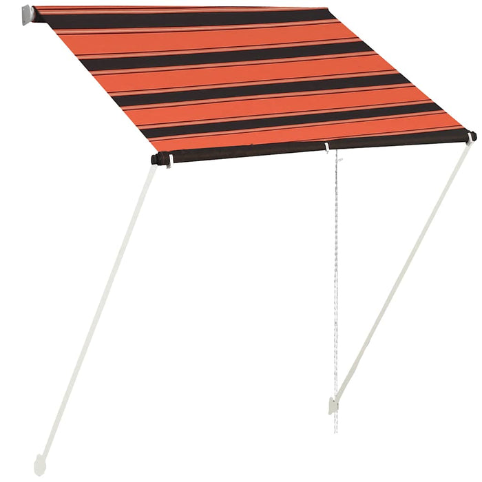 Copertină retractabilă, portocaliu și maro, 150 x 150 cm - WALTI WALTI