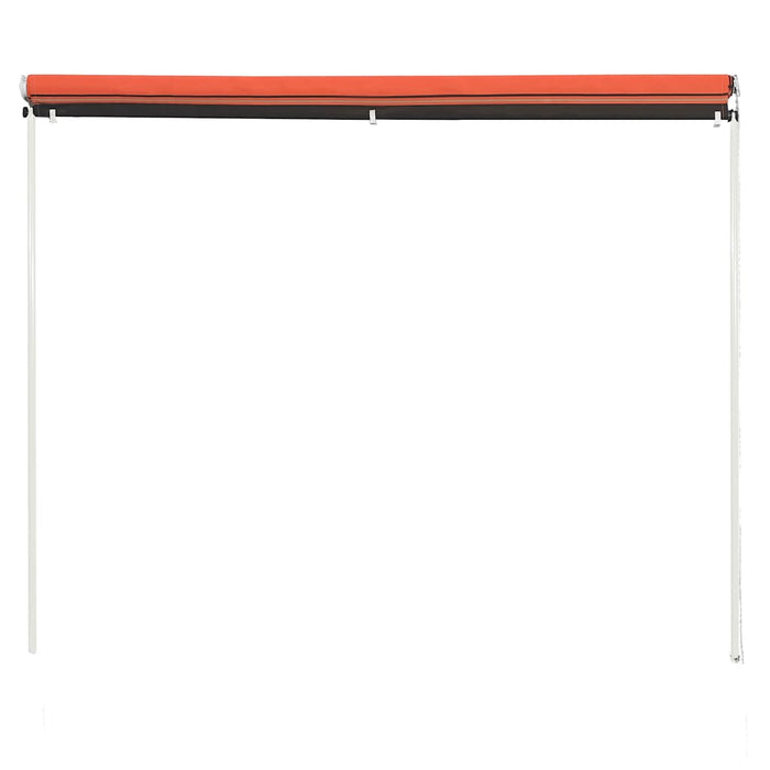 Copertină retractabilă, portocaliu și maro, 150 x 150 cm - WALTI WALTI